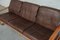 Vintage Brown Leather & Teak Sofa from Möbelfabrik Holstebro 8