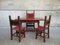 Antique Desk & 3 Chairs from Caltagirone 12