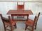 Antiker Schreibtisch mit 3 Stühlen von Caltagirone 13