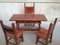 Antique Desk & 3 Chairs from Caltagirone, Image 13