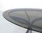 Large Space Age Stainless Steel Dining Table with Smoked Glass Top 7
