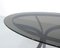 Large Space Age Stainless Steel Dining Table with Smoked Glass Top, Image 7