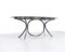 Large Space Age Stainless Steel Dining Table with Smoked Glass Top, Image 2