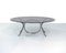 Mesa de comedor era espacial grande de acero inoxidable con tablero de vidrio ahumado, Imagen 1