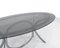 Large Space Age Stainless Steel Dining Table with Smoked Glass Top 5