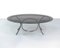 Large Space Age Stainless Steel Dining Table with Smoked Glass Top 4