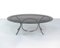 Large Space Age Stainless Steel Dining Table with Smoked Glass Top, Image 4