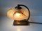 Danish Brass & Marbled Glass Table or Wall Lamp, 1940s, Image 4