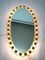 Mid-Century Oval Mirror from Hillebrand Lighting, 1960s 3