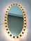 Mid-Century Oval Mirror from Hillebrand Lighting, 1960s, Image 3