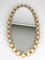 Mid-Century Oval Mirror from Hillebrand Lighting, 1960s, Image 2