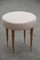 Italian Stool in Maple & Brass, 1950s 1