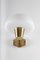 Scandinavian Brass & Opaline Glass Wall Light, 1940s 9