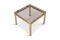 Hollywood Regency Brass & Smoked Glass Side Table 3