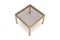 Hollywood Regency Brass & Smoked Glass Side Table 6