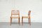 Teak & Cane Model 83 Dining Chairs by N. O. Møller for J. L. Møllers, Set of 2, Image 2