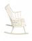 Rocking Chair Blanc par Lena Larsson pour Nesto, Suède, 1960s 2