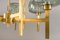Swedish Chandelier in Brass & Glass by Holger Johansson for Westal 5