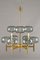 Swedish Chandelier in Brass & Glass by Holger Johansson for Westal 1