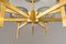 Swedish Chandelier in Brass & Glass by Holger Johansson for Westal, Image 2