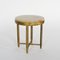 Mid-century Brass Side Table with Onyx Top, 1960s, Image 1