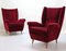 Mid-Century Armchairs with Poufs by Gio Ponti, 1940s, Set of 2 12
