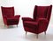 Mid-Century Armlehnsessel mit Poufs von Gio Ponti, 1940er, 2er Set 12