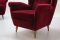 Mid-Century Armchairs with Poufs by Gio Ponti, 1940s, Set of 2 11