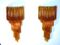 Large Amber Murano Wall Sconces, 1980s, Set of 2, Image 3