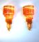 Large Amber Murano Wall Sconces, 1980s, Set of 2 12