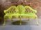 Yellow French Metal Garden Bench, 1960s 4