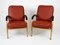 Leather & Metal Lounge Armchairs by Norman Bel Geddes for Simmons Company U.S., 1940s, Set of 2, Image 1