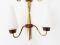 Mid-Century French Brass, Copper, & Glass Sconces, 1950s, Set of 2, Image 3