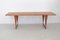 Large Vintage Teak Coffee Table with Skid Feet 1