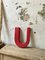 Vintage Industrial Metal Letter U 3