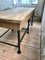 Industrielle Vintage Werkbank aus Holz & Metall 9