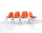 Orangefarbene Stühle von Charles & Ray Eames für Herman Miller, 1970er, 2er Set 3