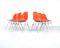 Orange Side Chairs by Charles & Ray Eames for Herman Miller, 1970s, Set of 2 4