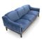 Italian Three-Seater Velvet Sofa by Ipar, 1960s 5