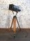 Vintage Black Theater Tripod Lamp, 1960s, Image 1