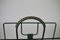 French Metal & Green Leather Magazine Rack by Jacques Adnet, 1950s, Image 6