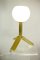 Opaline Glass & Metal Tripod Table Lamp, 1970s 9