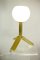 Opaline Glass & Metal Tripod Table Lamp, 1970s, Image 9