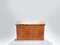 Kleines Sideboard aus Ulmen-Wurzelholz, Messing & Chrom, 1970er 1