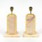 Belgian Marble & Brass Table Lamps, 1970s, Set of 2 1