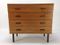 Credenza impiallacciata in teak, anni '60, Immagine 1