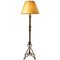 Vintage Floor Lamp in Wrought Iron with Gilded Accents 1