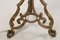 Vintage Floor Lamp in Wrought Iron with Gilded Accents, Image 7