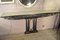 Vintage French Console Table in Black Wrought Iron and Gold 4