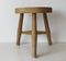 Vintage Wooden Stool from Toledo, Image 1